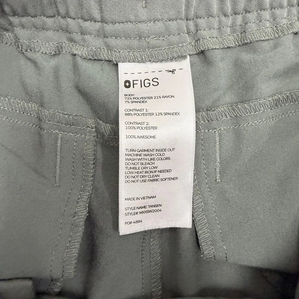 Figs Scrub Pants Mens L Moss Green Tansen Joggers Comfort medical nursing PT vet